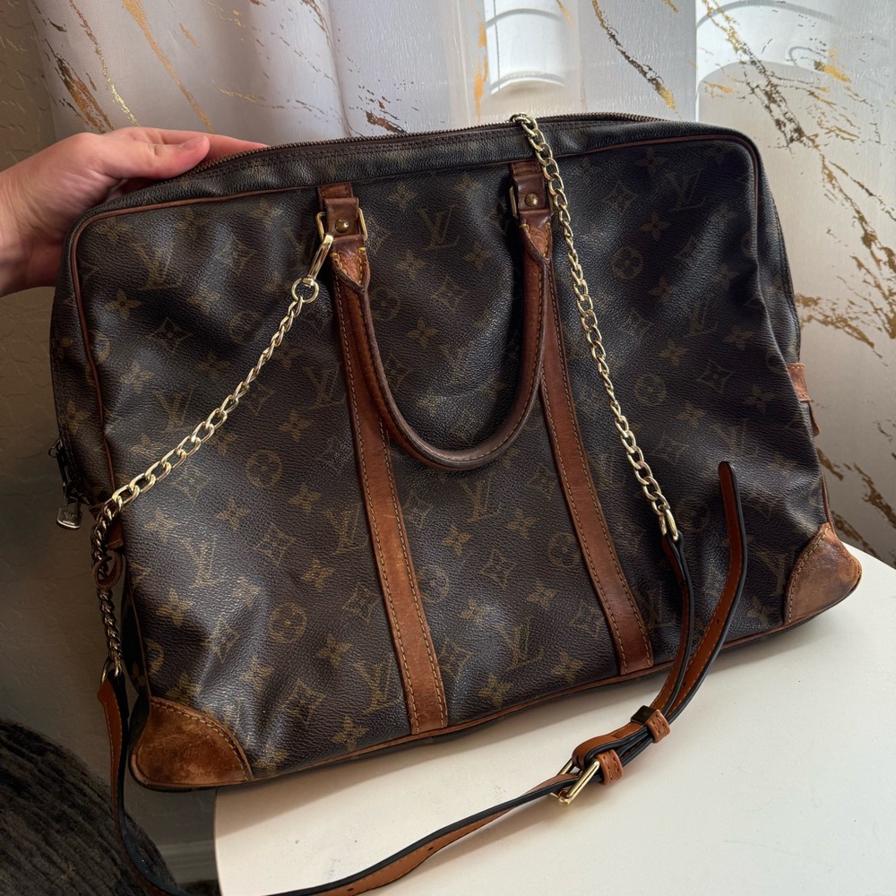 Vintage Louis Vuitton Monogram Briefcase Porte-Document Style